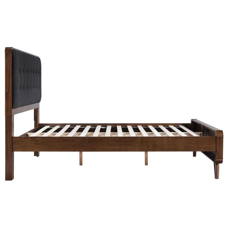 Robyn Wood Queen Platform Bed Dark Walnut-zoom-