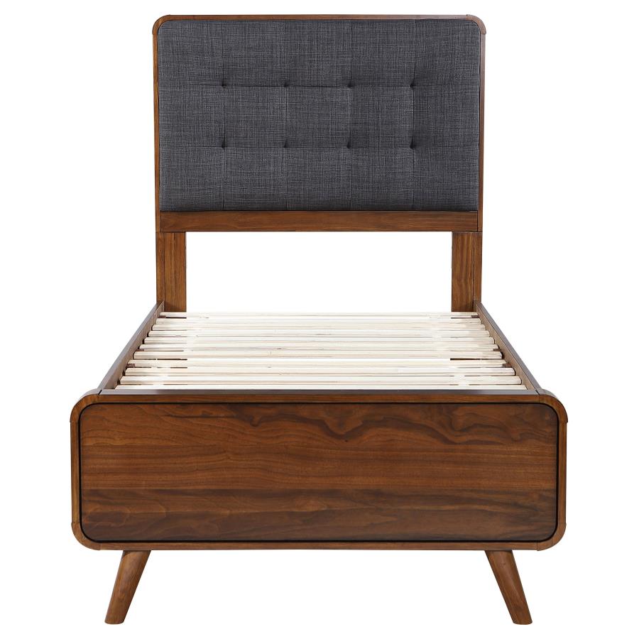 Robyn Wood Twin Platform Bed Dark Walnut-zoom-4