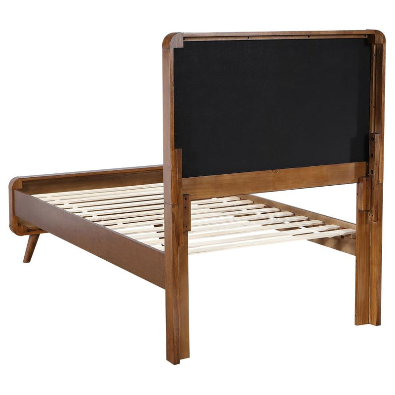 Robyn Wood Twin Platform Bed Dark Walnut-zoom-