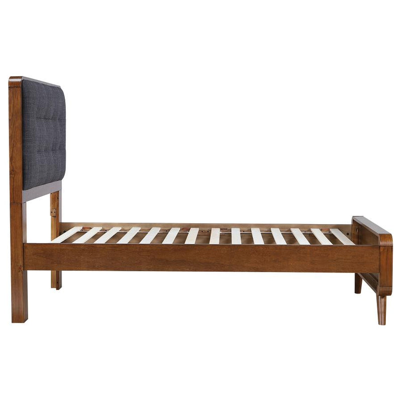 Robyn Wood Twin Platform Bed Dark Walnut-zoom-