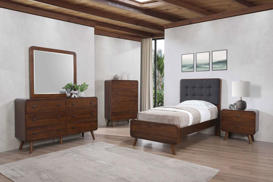Robyn Wood Twin Platform Bed Dark Walnut-zoom-11