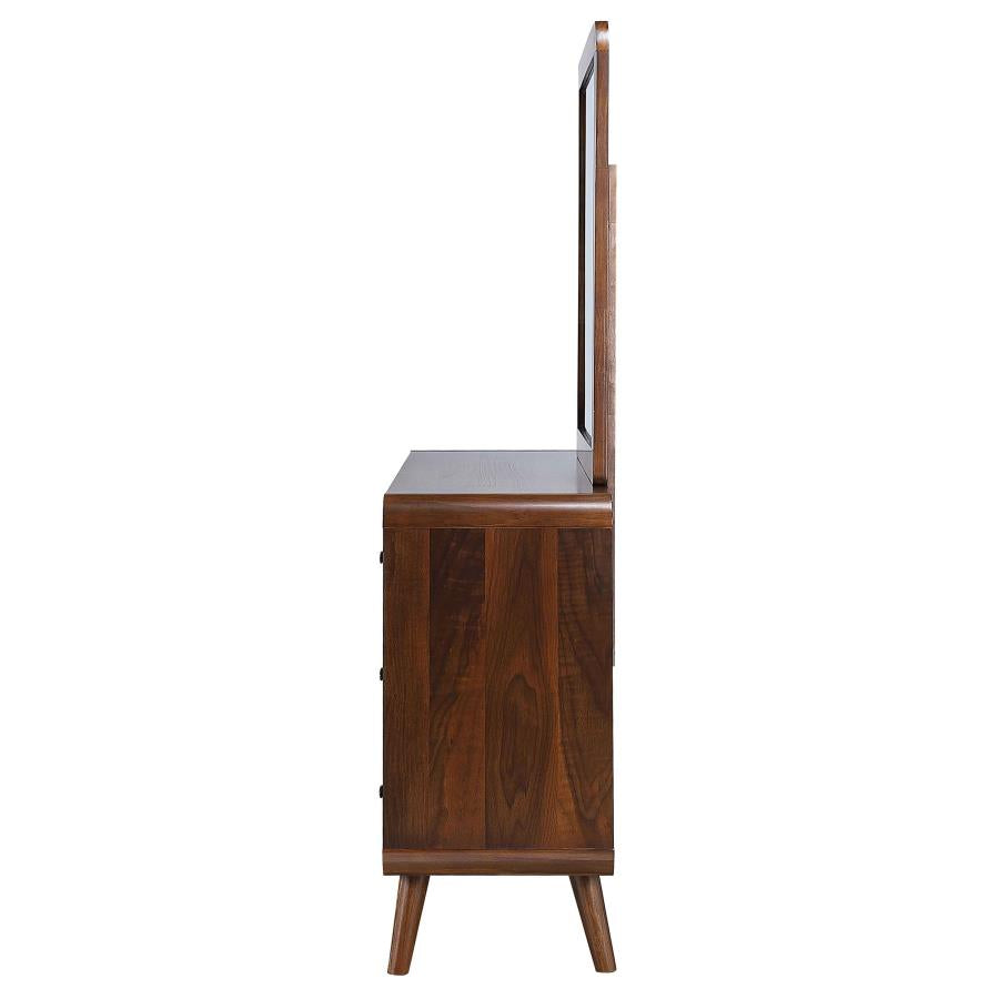 Robyn 6-drawer Dresser with Mirror Dark Walnut-zoom-5