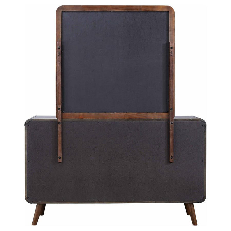 Robyn 6-drawer Dresser with Mirror Dark Walnut-zoom-