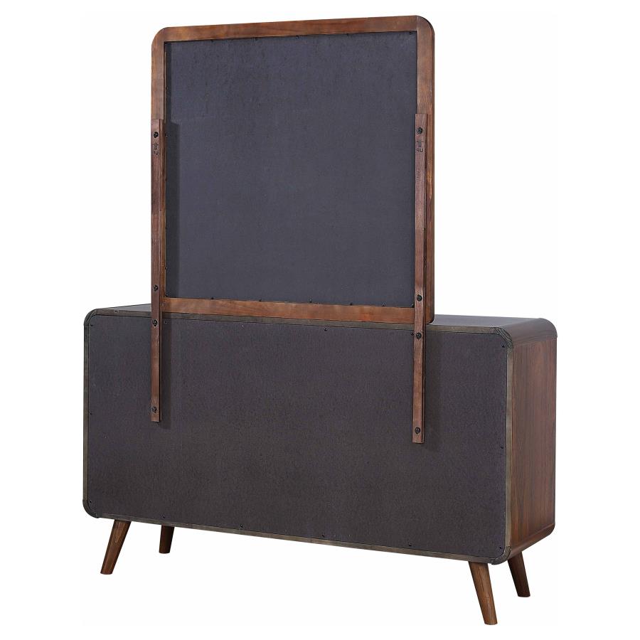 Robyn 6-drawer Dresser with Mirror Dark Walnut-zoom-8