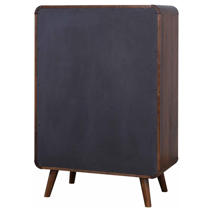 Robyn 5-drawer Bedroom Chest of Drawers Dark Walnut-8