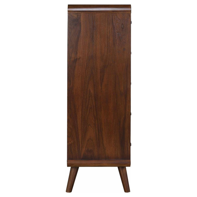 Robyn 5-drawer Bedroom Chest of Drawers Dark Walnut-zoom-