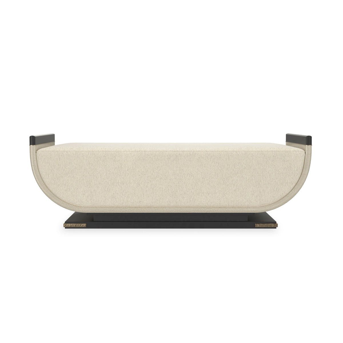 Caracole Crete Bench – front view – Lusso Furniture Miami