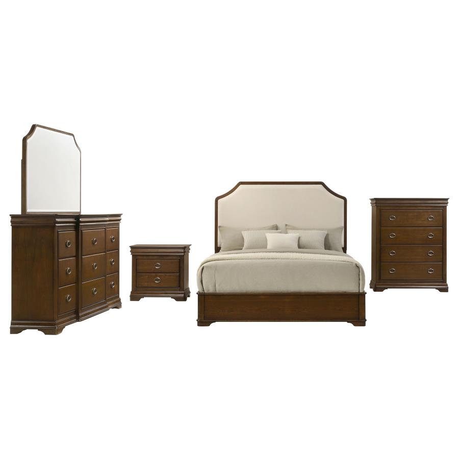 Garland 5-piece Eastern King Bedroom Set Brown Cherry-zoom-2