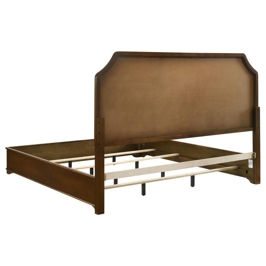 Garland 58-inch Eastern King Panel Bed Cream Brown Cherry-zoom-5