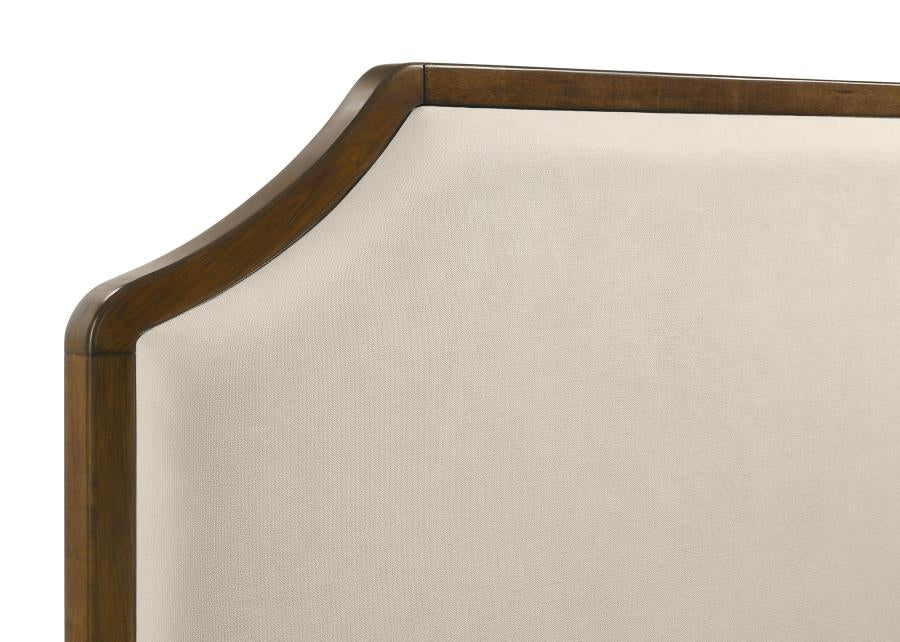 Garland 58-inch Eastern King Panel Bed Cream Brown Cherry-7