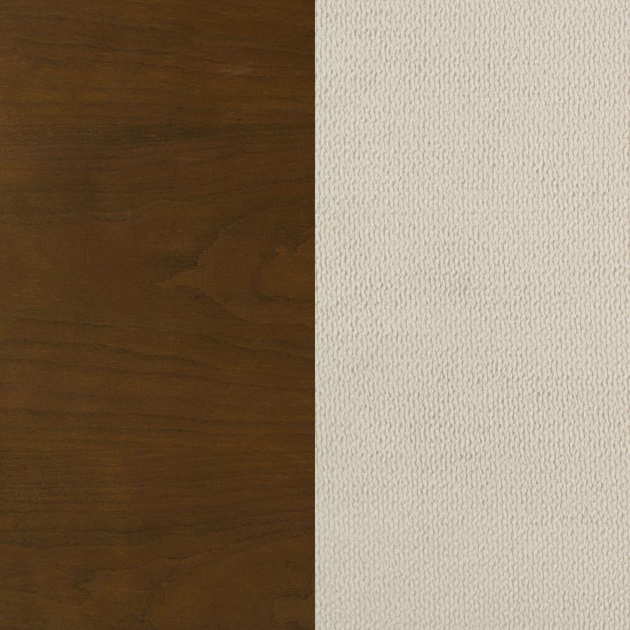 Garland 58-inch Eastern King Panel Bed Cream Brown Cherry-10