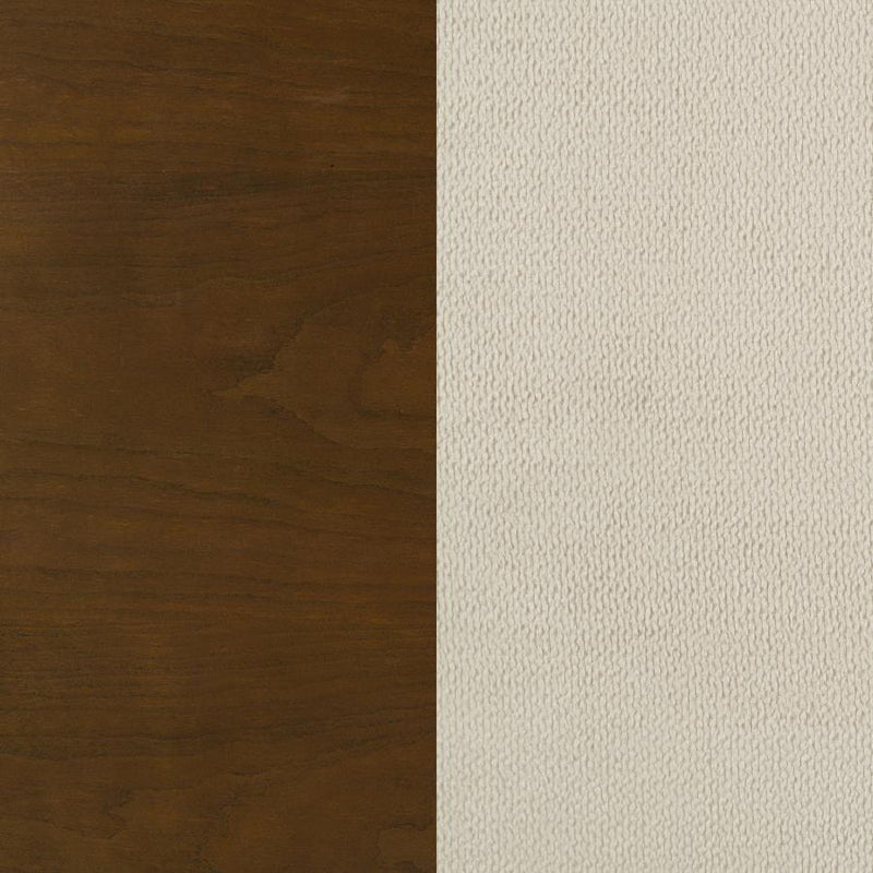 Garland 58-inch Eastern King Panel Bed Cream Brown Cherry-zoom-