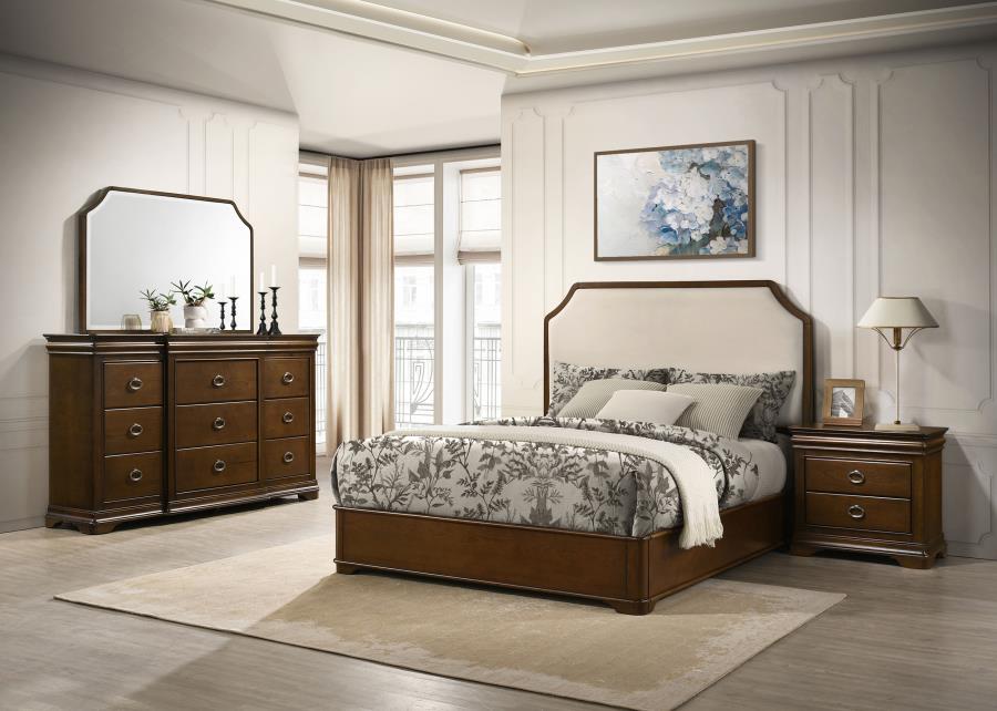 Garland 4-piece Queen Bedroom Set Brown Cherry-zoom-1