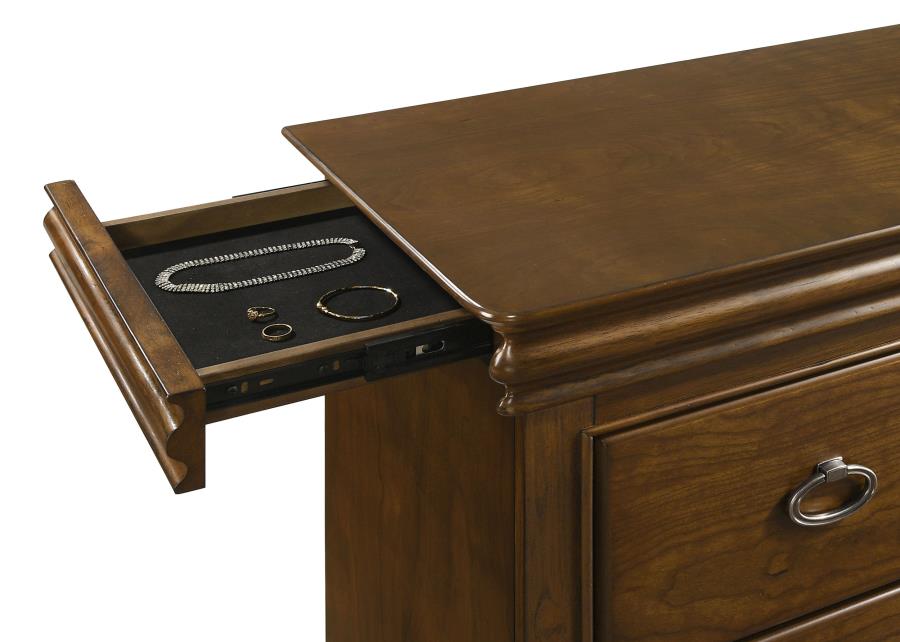 Garland 4-piece Queen Bedroom Set Brown Cherry-12