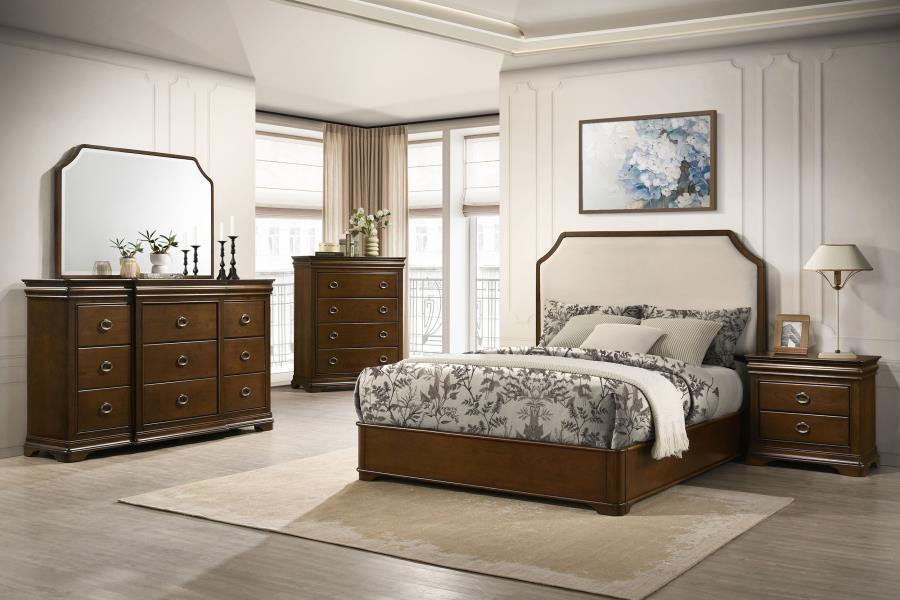 Garland 5-piece Queen Bedroom Set Brown Cherry-1