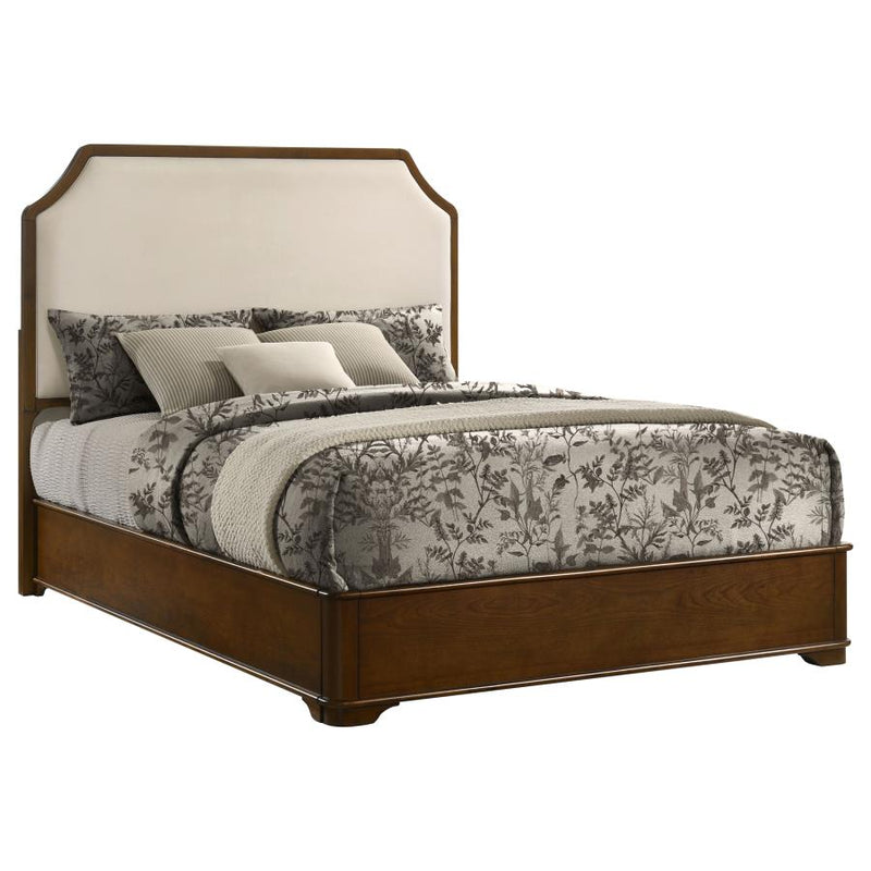 Garland 58-inch Queen Panel Bed Cream and Brown Cherry-zoom-