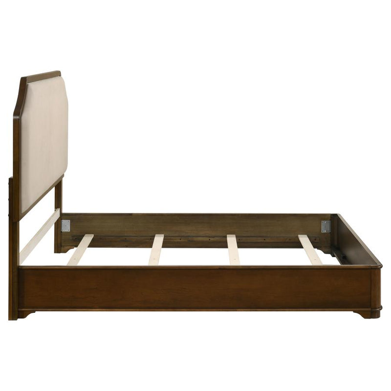 Garland 58-inch Queen Panel Bed Cream and Brown Cherry-zoom-