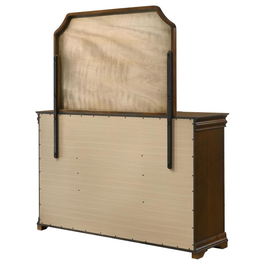 Garland 11-drawer Bedroom Dresser with Mirror Brown Cherry-8
