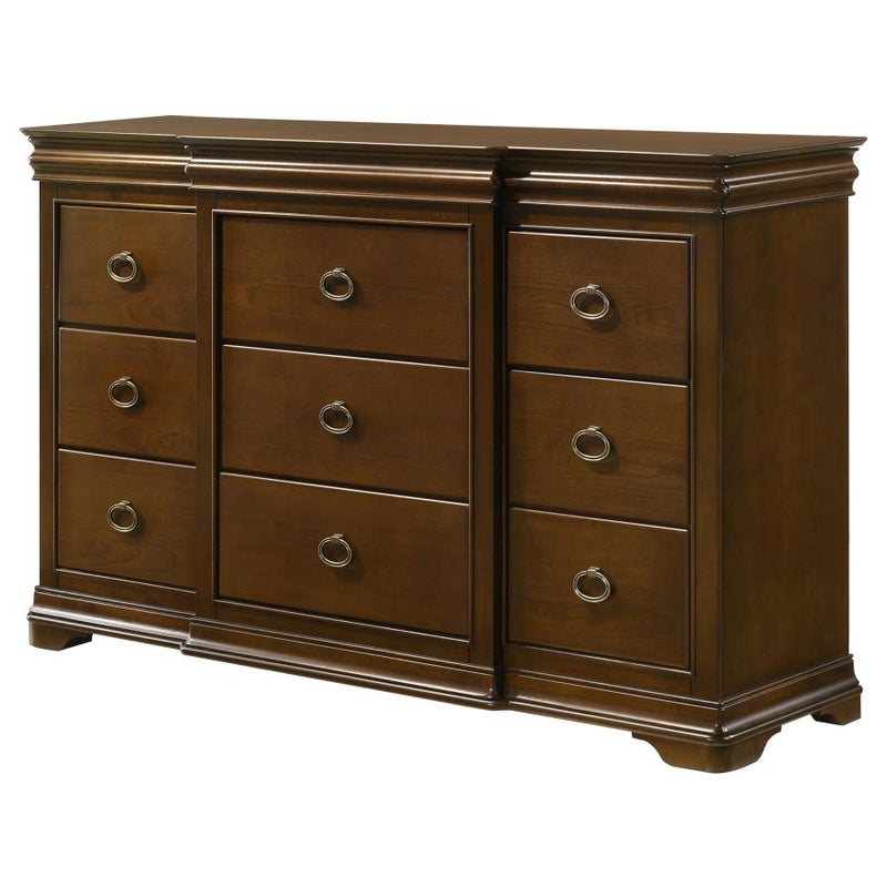 Garland 11-drawer Bedroom Dresser Cabinet Brown Cherry-zoom-