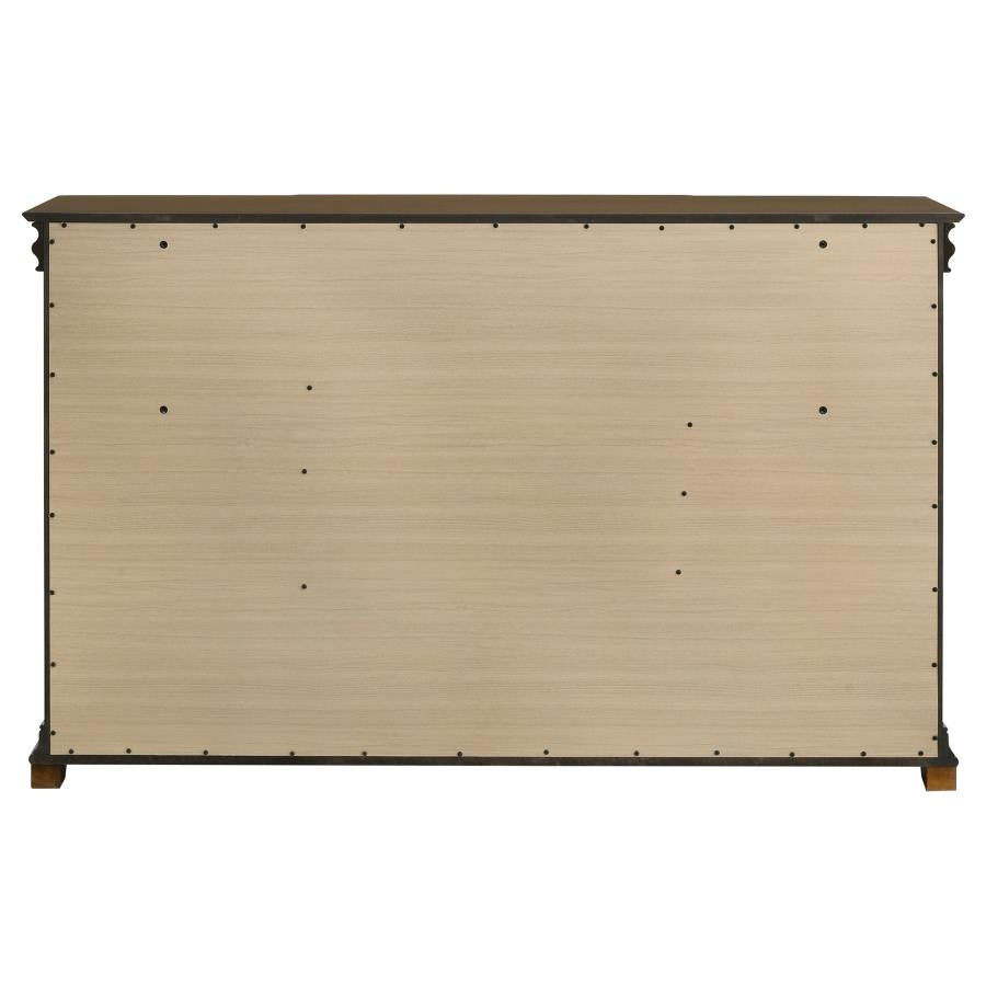 Garland 11-drawer Bedroom Dresser Cabinet Brown Cherry-7