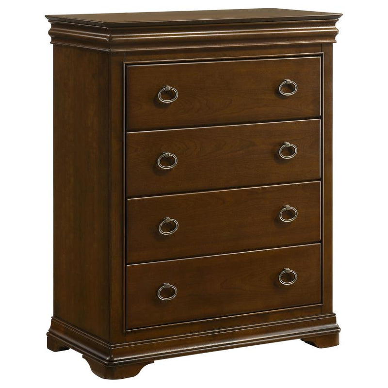 Garland 4-drawer Bedroom Chest of Drawers Brown Cherry-zoom-