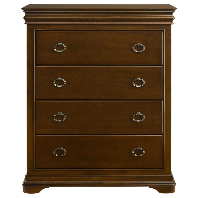 Garland 4-drawer Bedroom Chest of Drawers Brown Cherry-zoom-