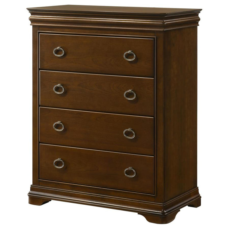 Garland 4-drawer Bedroom Chest of Drawers Brown Cherry-zoom-