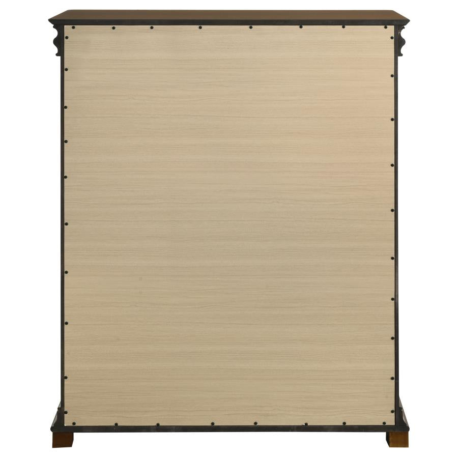 Garland 4-drawer Bedroom Chest of Drawers Brown Cherry-7