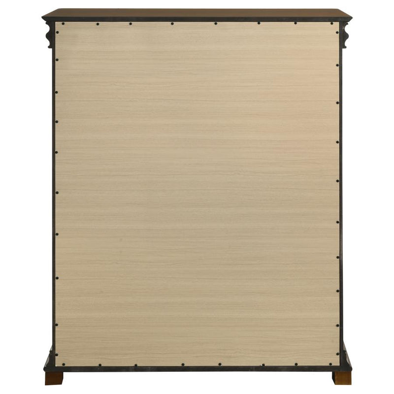 Garland 4-drawer Bedroom Chest of Drawers Brown Cherry-zoom-