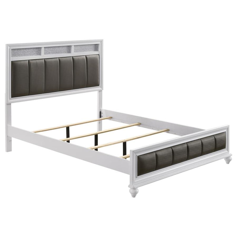 Barzini 4-piece Eastern King Bedroom Set White-zoom-