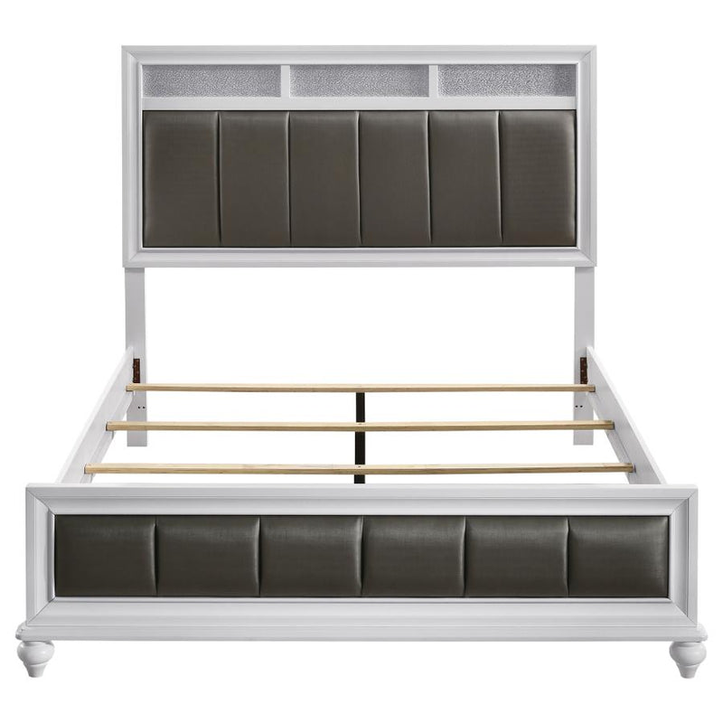 Barzini 4-piece Eastern King Bedroom Set White-zoom-