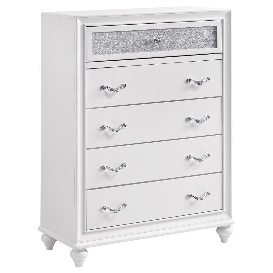 Barzini 5-piece Eastern King Bedroom Set White-zoom-11