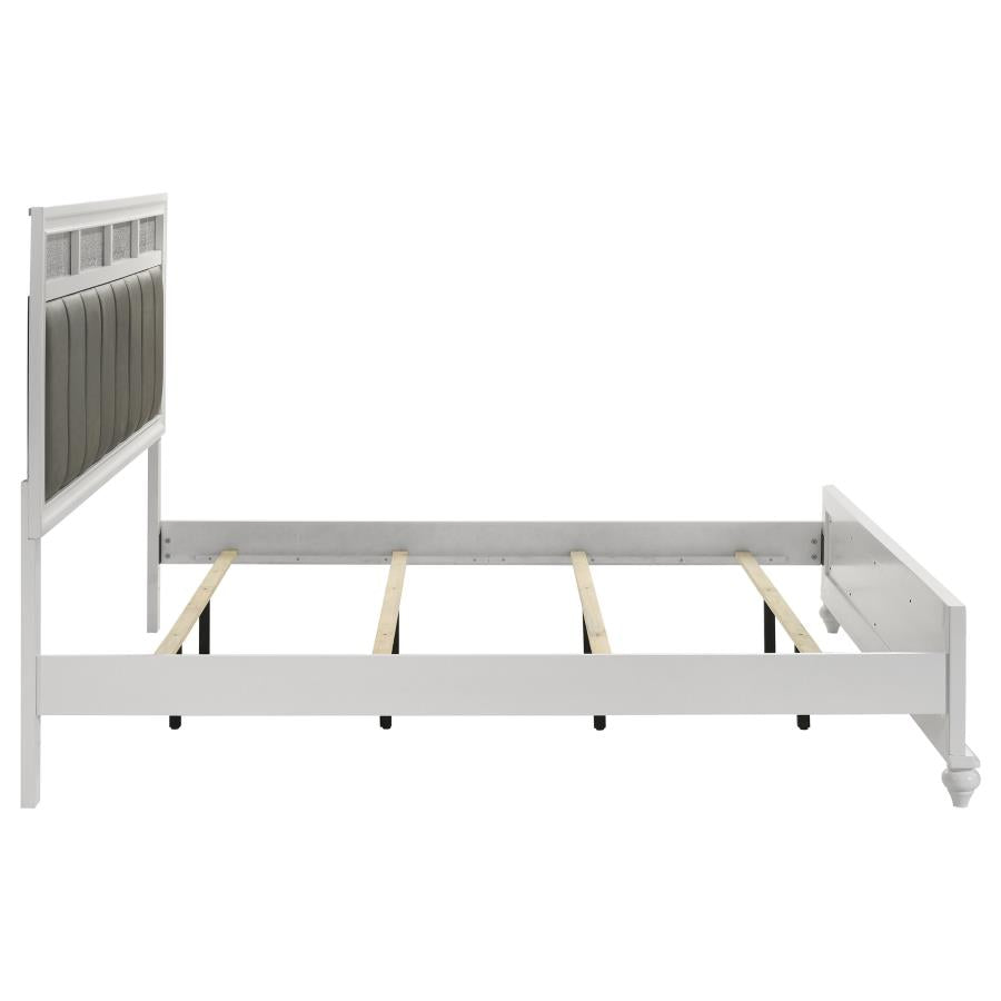Barzini Wood Eastern King Panel Bed White-zoom-6