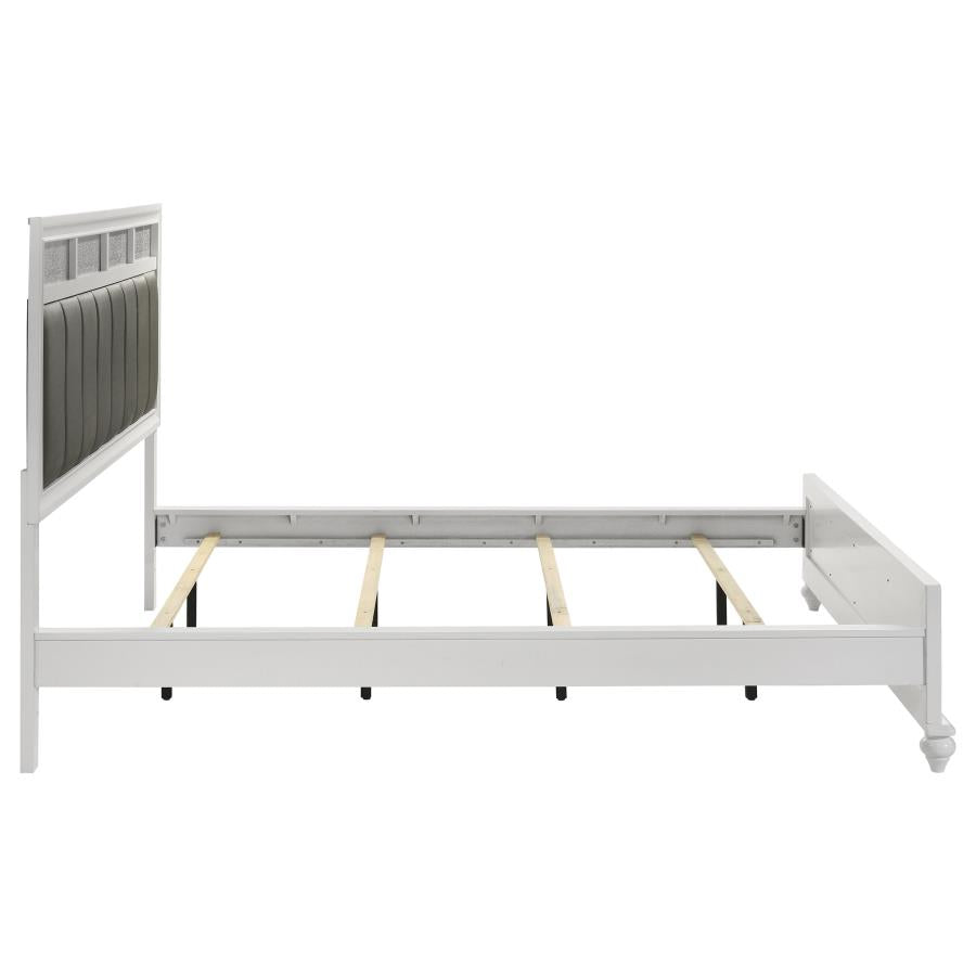 Barzini Wood California King Panel Bed White-zoom-6