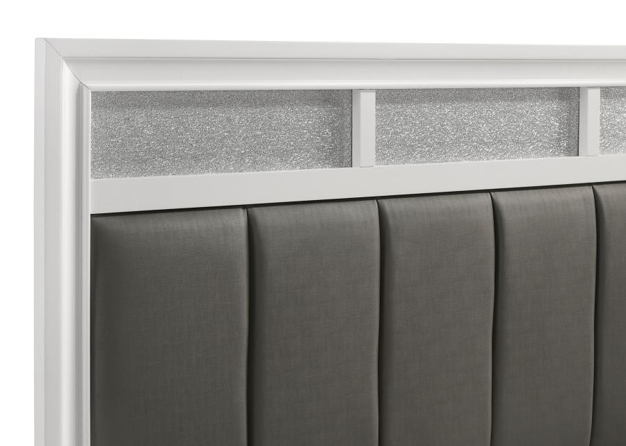 Barzini Wood California King Panel Bed White-zoom-7