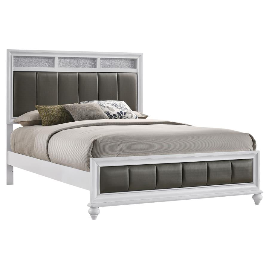 Barzini Wood Queen Panel Bed White-zoom-3