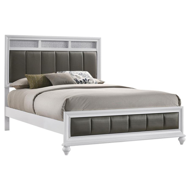 Barzini Wood Queen Panel Bed White-zoom-