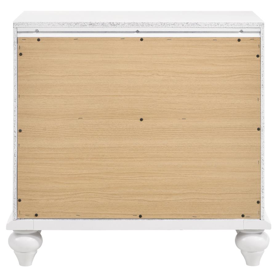 Barzini 2-drawer Nightstand White-zoom-7