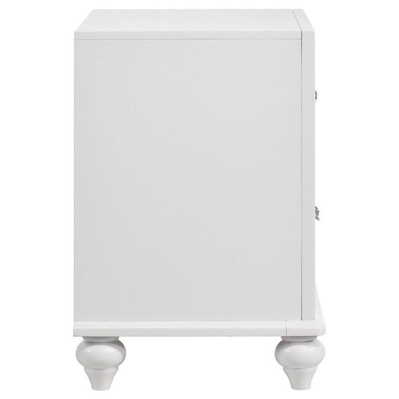 Barzini 2-drawer Nightstand White-zoom-