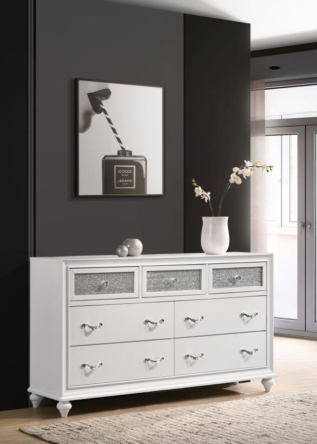 Barzini 7-drawer Dresser White-2
