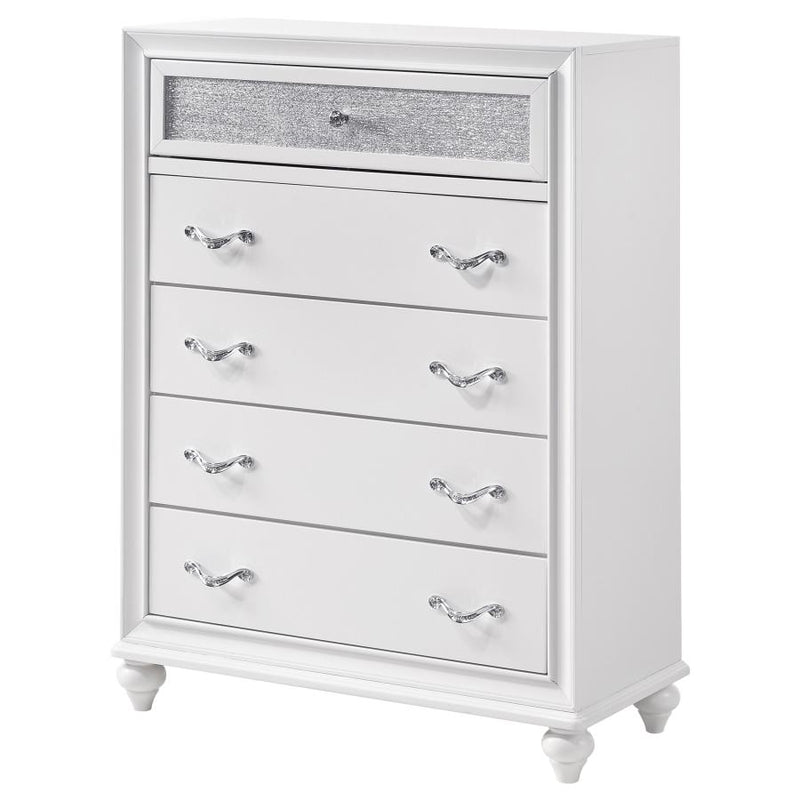 Barzini 5-drawer Bedroom Chest White-zoom-