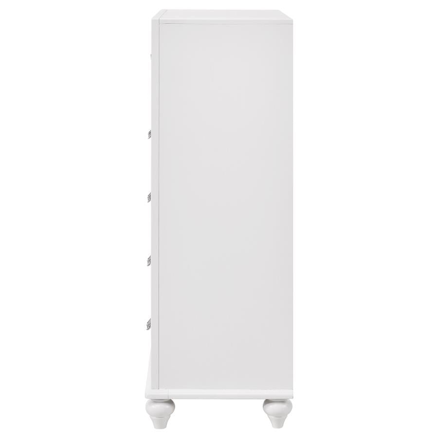Barzini 5-drawer Bedroom Chest White-zoom-5