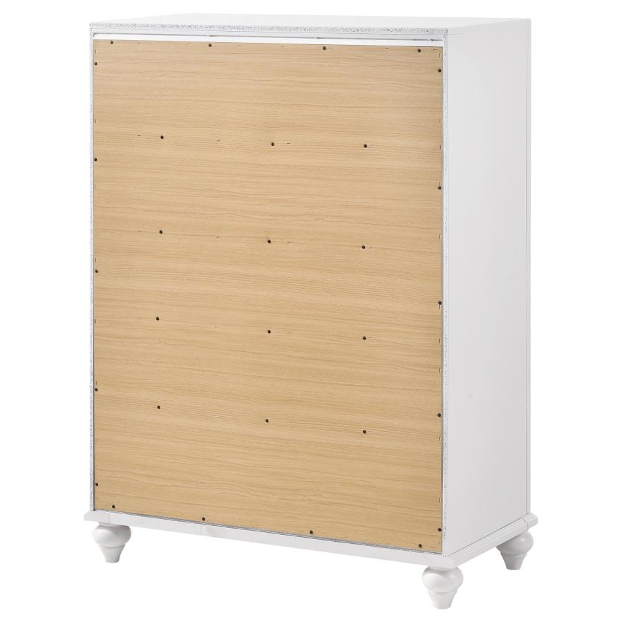 Barzini 5-drawer Bedroom Chest White-8