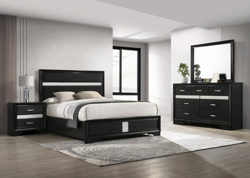 Miranda 4-piece Full Bedroom Set Black-zoom-