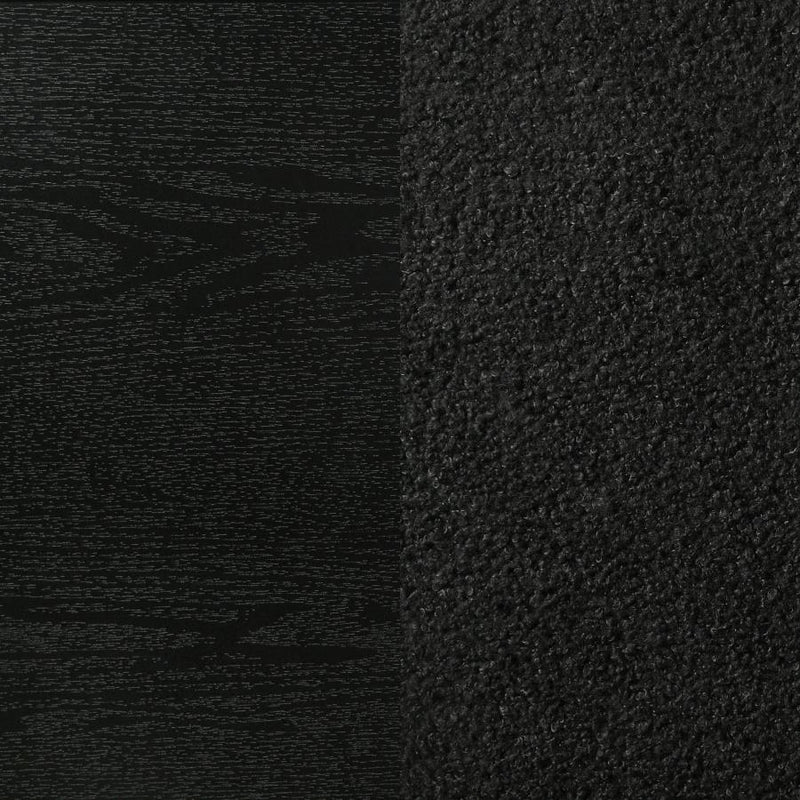 Miranda 54-inch Upholstered Twin Panel Bed Black-zoom-