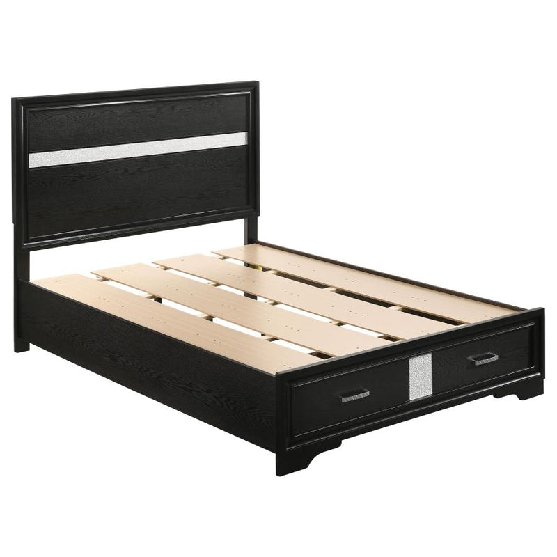 Miranda 5-piece Full Bedroom Set Black-zoom-