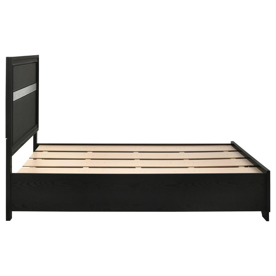 Miranda 51-inch Wood Full Storage Panel Bed Black-zoom-10