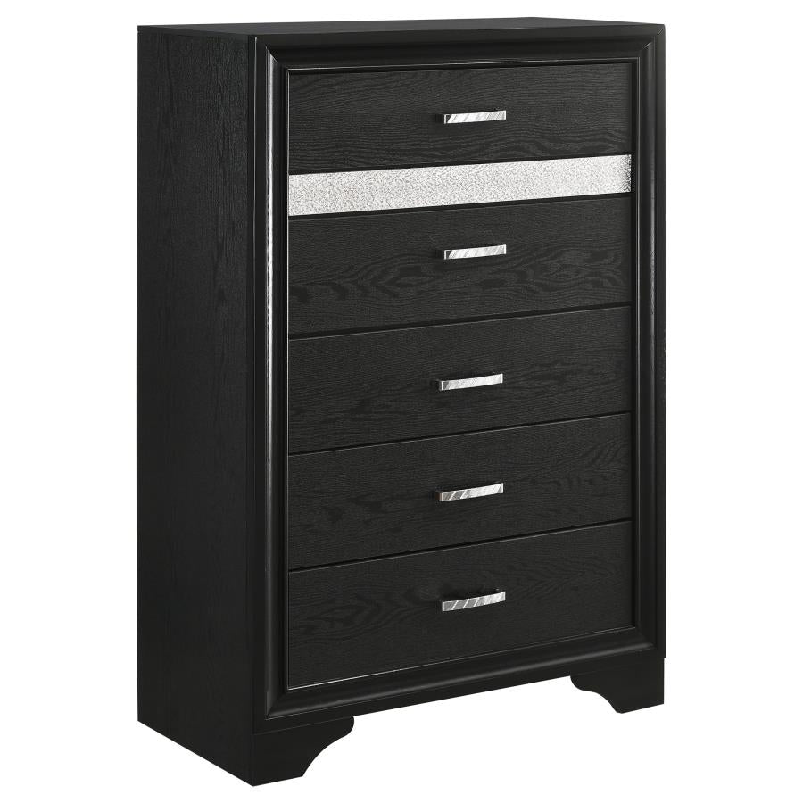 Miranda 5-piece Eastern King Bedroom Set Black-zoom-11