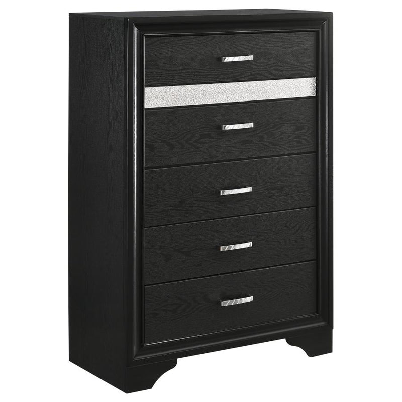Miranda 5-piece Eastern King Bedroom Set Black-zoom-