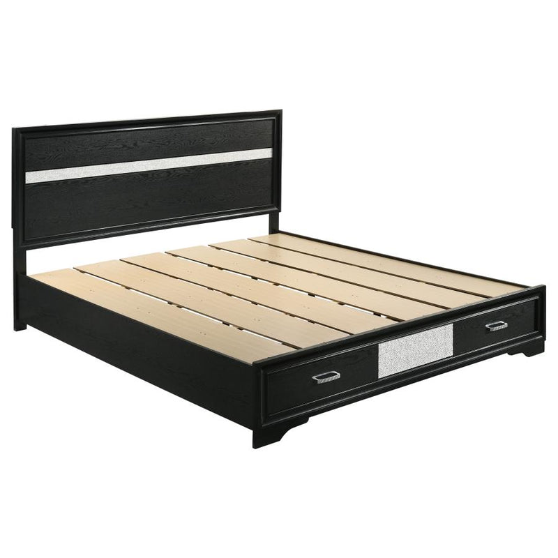 Miranda 4-piece California King Bedroom Set Black-zoom-